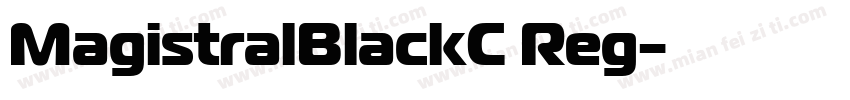 MagistralBlackC Reg字体转换